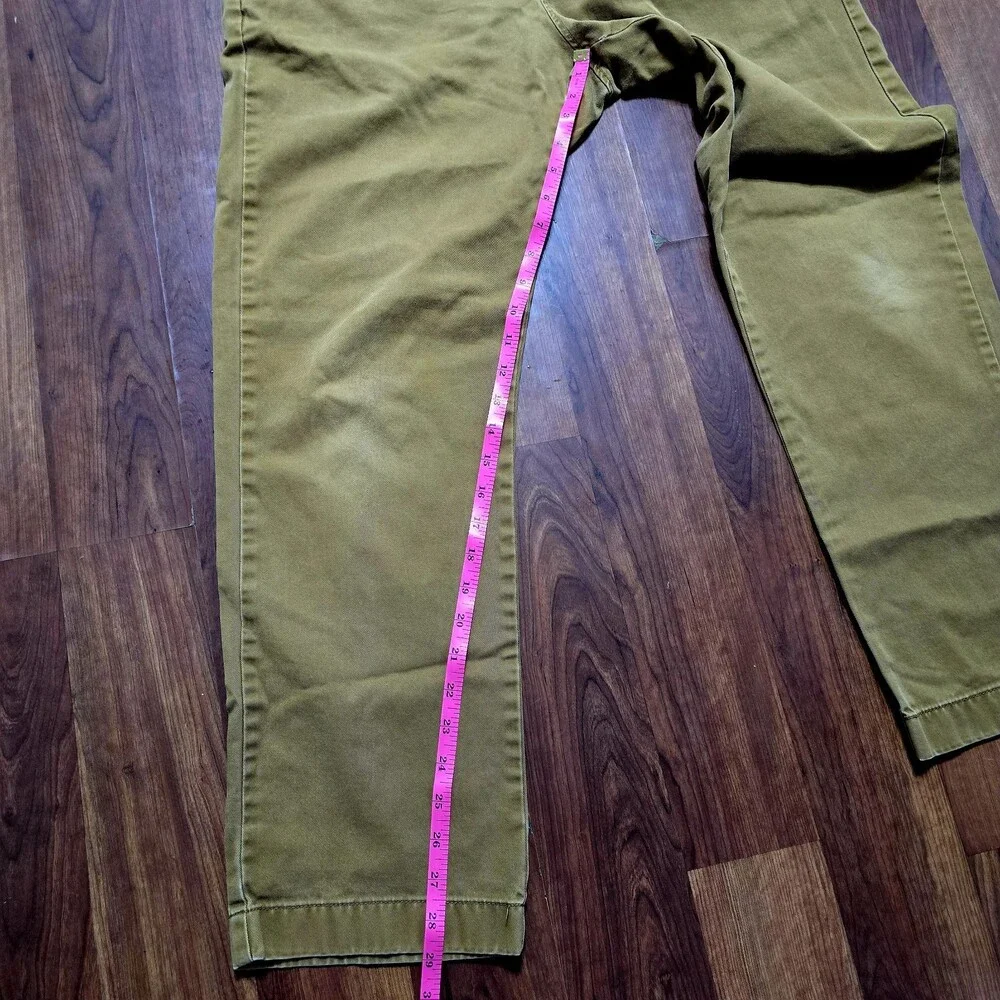 Vintage 1980s -1990's J Crew Men's Chinos 34 x 30 Light Khaki Cream Brown Pants